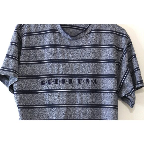 Vintage Guess Jeans USA Striped T Shirt Small - Picture 2 of 5